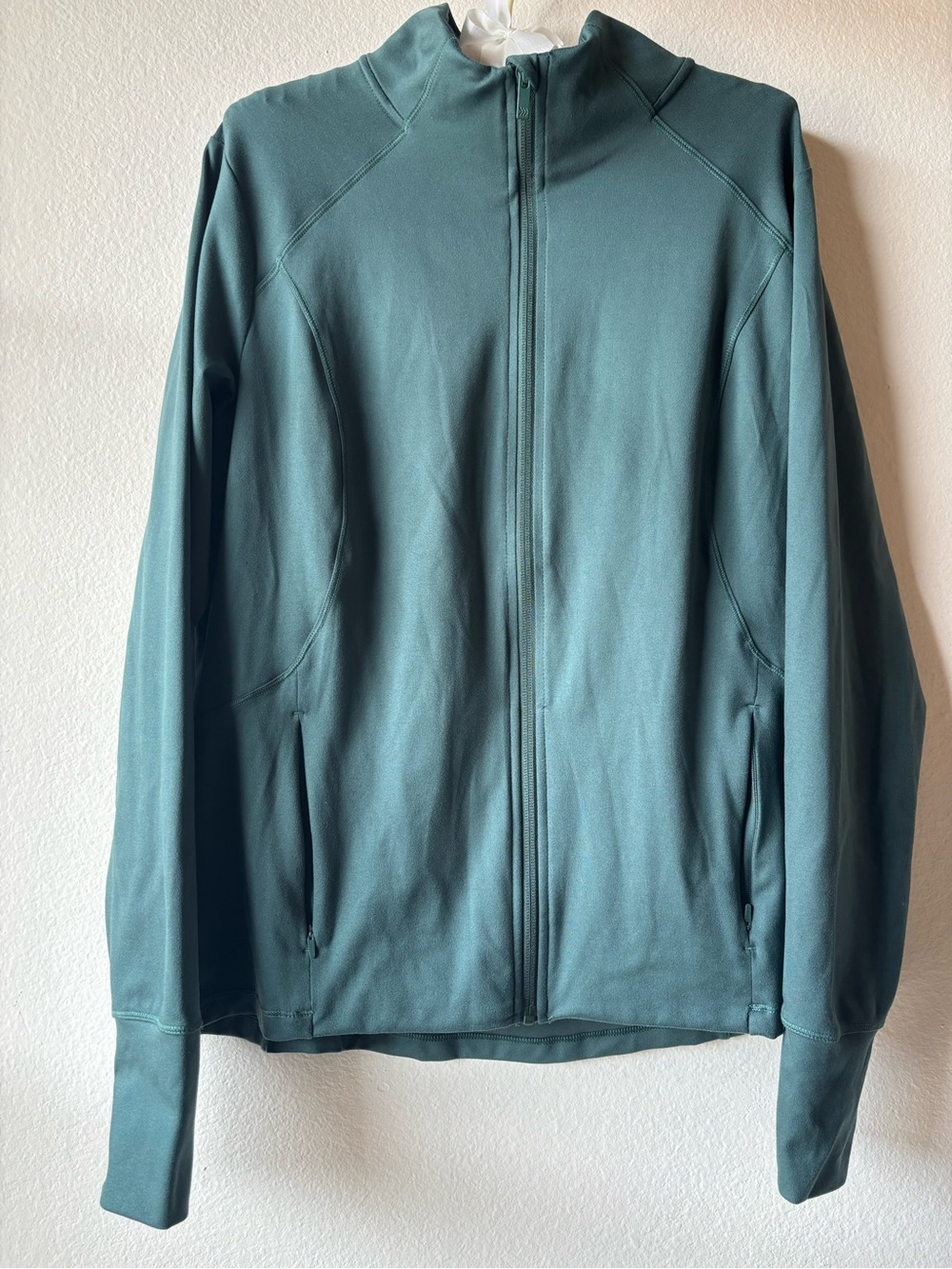 LIKE NEW All in motion Lightweight Full-Zip Jacket Dark Green